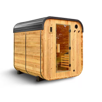Outdoor Cedar Sauna Built for Year-Round Wellness, 6-Person Capacity, 9kW Electric Heater, WiFi Control